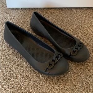 Black Crocs Flats Size 7